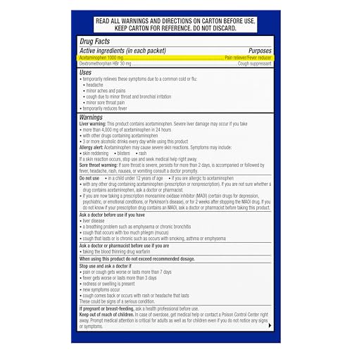 Theraflu Max Strength Daytime & Nighttime Flu Symptom Relief Honey Lemon Flavor Powder & Daytime Flu Symptom Relief Honey Lemon Powder, 6 Daytime + 6 Nighttime, & 6 Honey Lemon Flavor Powder Packets