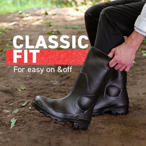 Dunlop Chesapeake Rubber Boots for Men & Women – PVC - Waterproof - Lightweight Garden, Fishing & Rain Boots with Soft Toe...