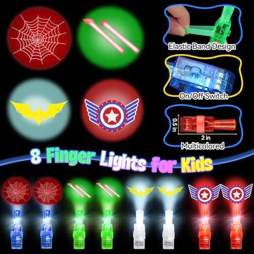 KUBUSFLY Superhero Capes for Kids, Halloween Costumes for Boys with Masks Dress Up Set for Cosplay Party Halloween Christm...