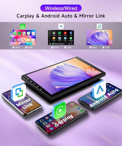 4Core 4G+64G Car Radio for Toyota Corolla 2009-2013 Android Car Stereo Wireless Carplay, Rimoody 9'' HD Touchscreen Mirror...