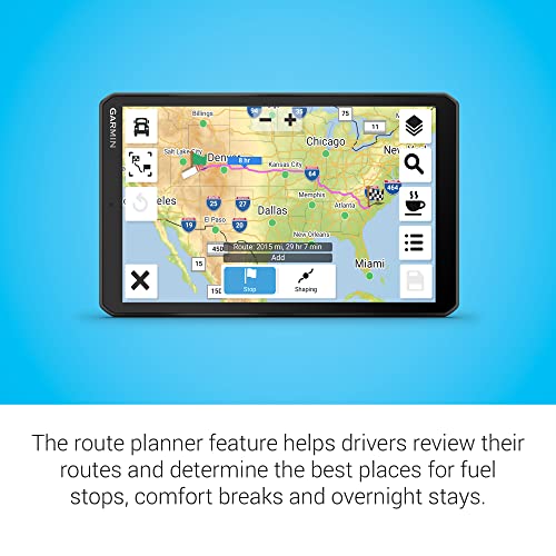 Garmin Dezl OTR810 (Renewed), Large 8" GPS Navigator, Custom Truck Routing, High-Res Birdseye Satellite Imagery, Truck & T...