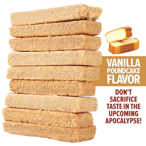 Grizzly Gear Emergency Food Rations- 3600 Calorie Bar (Vanilla Poundcake) - 3 Day, 72 Hour Ready To Eat Supply For Disaste...