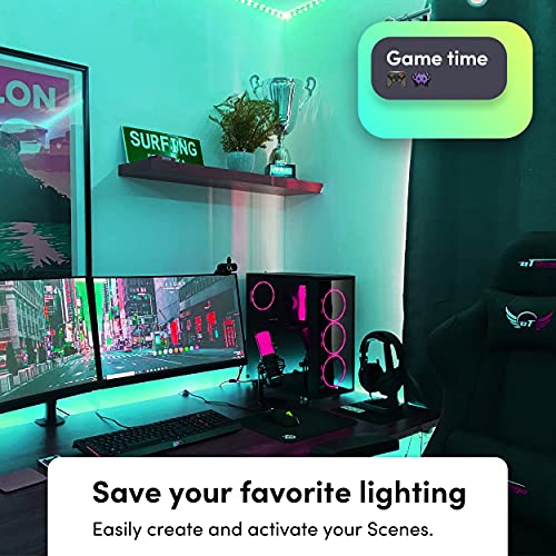 LIFX Smart WiFi Light Strip 6.6ft (Polychrome Multicolor, 8 Addressable Zones) Cuttable & Extendable Up to 32.8ft, Works with Alexa, Google Home & Siri, LED Strip Kit with Controller & Power Supply