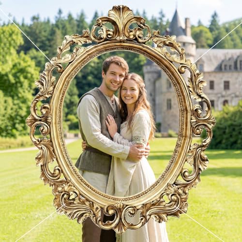 Tea Party Decoration Photography Backdrop Gold Mirror Themed Photo Booth Props Hanging Banner Background for Baby Shower B...