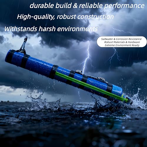 Portable Slingshot, Fishing Rod with Fishing Reel Compact, Telescopic Casting Gear, for Saltwater Professional Launching B...