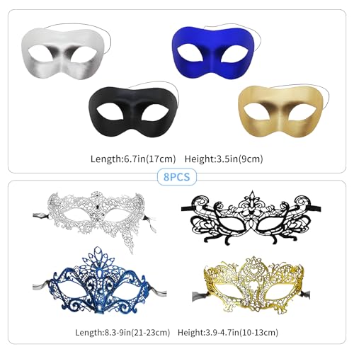 CNYMANY Women's Sexy Flexible Lace Masks Eye-mask for Ball Party Venetian Masquerade Costume