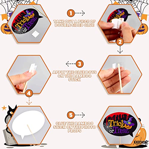 KatchOn Halloween Photo Booth Props - 56 Pack | Hocus Pocus Witch Photo Booth Props