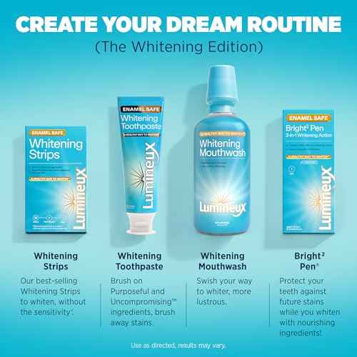Lumineux Teeth Whitening Strips Kit - 9 Treatments - Peroxide Free - Enamel Safe for Whiter Teeth - Whitening Without The Sensitivity - Dentist Formulated - Sensitivity Free