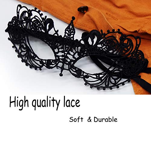 IDOXE US Size Masquerade Mask For Couples Venetian Halloween Costume Ana Lace Masks Women's Mens