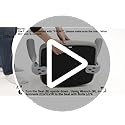Sweetcrispy Tall Drafting Desk Chair - Ergonomic High Stool Computer with Adjustable Height and Comfy Lumbar Support, Offi...