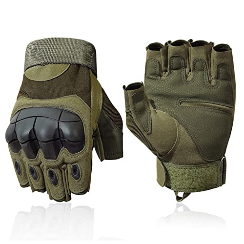 SUJAYU Outdoor Fingerless Gloves for Men - Driving, Hiking, Biking & Motorcycle Gloves
