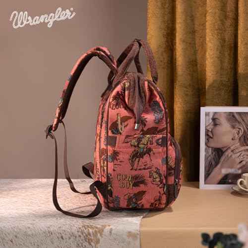 Montana West Wrangler Backpack for Women Western Casual Daypack for College Travel Work
