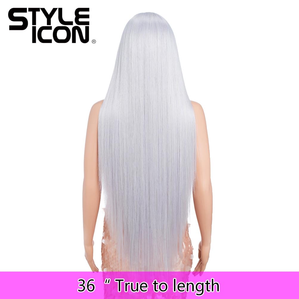 Style Icon 36    Super Long 13x4 Lace Wig Easy-360 Lace Frontal Wigs Free Part Lace Front Wigs with Baby Hair (36, THISTLE)