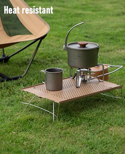 iClimb 1 Ultralight 3 Season Tent and 1 Solo Mini Folding Table, Ultralight Compact for Adults Outdoor Camping Backpacking...