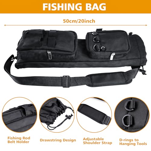 Telescopic Fishing Rod Reel Kit 2pcs 6.89FT Collapsible Spinning Pole Reel Combo Compact Fishing Lures Tackle Accessories ...