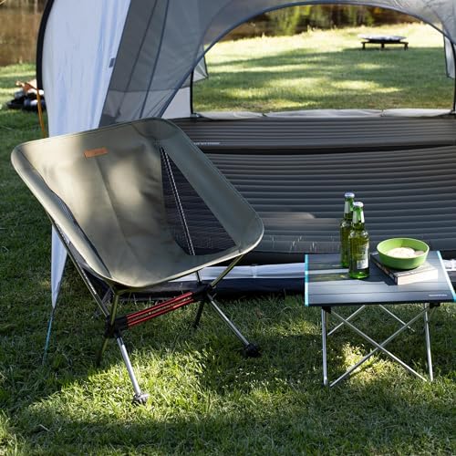 Naturehike YL08 Ultralight Camping Chair, 2.38 LBS Portable Backpacking Chair with Anti-Sinking Feet, Lightweight Compact ...