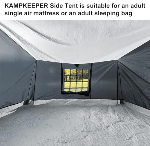 KAMPKEEPER Side Tent,Camping Tent for 10' x 10' Pop Up Canopy, Easy Set Up Gazebo,Compatible with 10' Wide Canopy Tents (G...