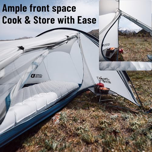 Naturehike Ultralight Solo Tunnel Tent - 1/2 Person Waterproof Tent with Lightweight Aluminum Pole, for Camping, Backpacki...