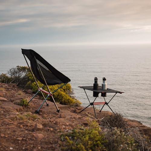 Naturehike FT07 Ultralight Camping Table, 1.6 LBS Portable Backpacking Table with Carry Bag & Cup Holder, Folding Mesh Cam...