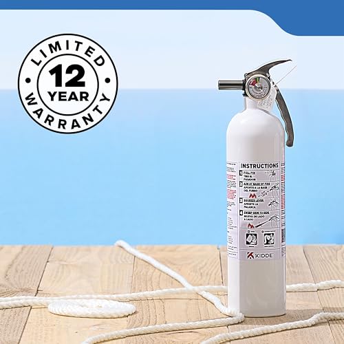 Kidde Fire Extinguisher for Boats, Single-Use 10BC