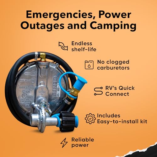 Hutch Mountain Generator Propane Conversion Kit Honda EU2000i - Tri-Fuel Conversion for Propane, Gasoline & Natural Gas - ...