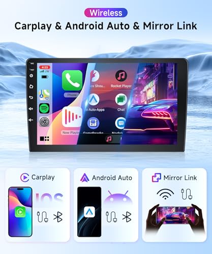 2G 64G Android Car Stereo for Toyota RAV4 2006-2012, Wireless Carplay Android Auto Car Radio,10.1'' Touchscreen Head Unit ...
