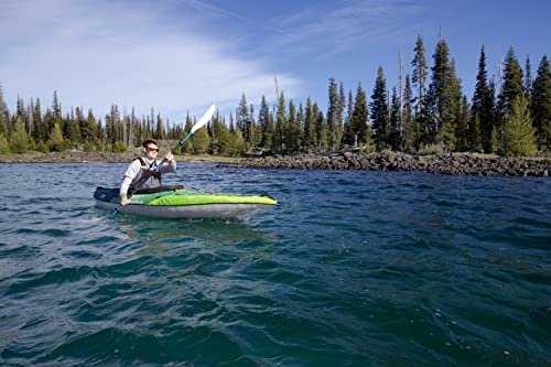 AQUAGLIDE Navarro 110 Convertible Inflatable Kayak with Drop Stitch Floor, Green