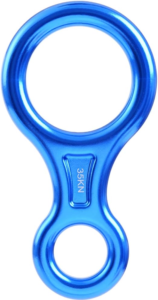 PROND Terminal 8 Descender, Climb Aluminum Figure 8 Descender Rigging Plate Heavy Duty, 35KN Aluminum Alloy Descender for ...