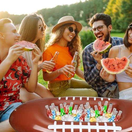 Zhanmai 2 Pcs Inflatable Football Drink Cooler Football Party Supplies Inflatable Cooler for Sports Party Favor Decorations