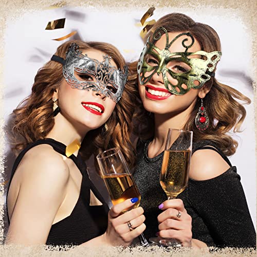 Yunsailing 30 Pieces Masquerade Mask Antique Masks with Straps for Women Men Masquerade Ball Mardi Gras Carnival Party Fav...