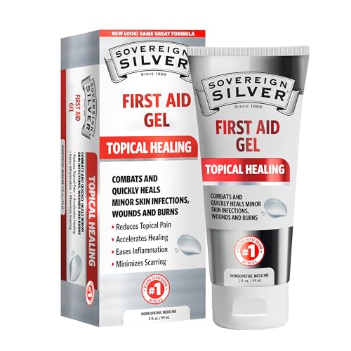Sovereign Silver First Aid Gel - Argentum Metallicum Gel Wound Care Support, Topical Skin Care for Minor Skin Irritations ...
