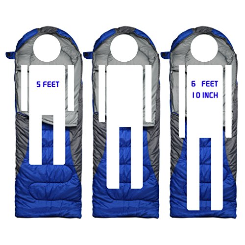 0 Degree Winter Sleeping Bags for Adults Camping (450GSM) - Temp Range (5F–32F) Portable Waterproof Compression Sack- Camp...