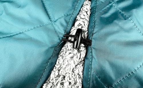 DOWN UNDER OUTDOORS Large Waterproof Windproof Extra Thick 350 GSM Quilted Fleece, or Sherpa Stadium Blanket