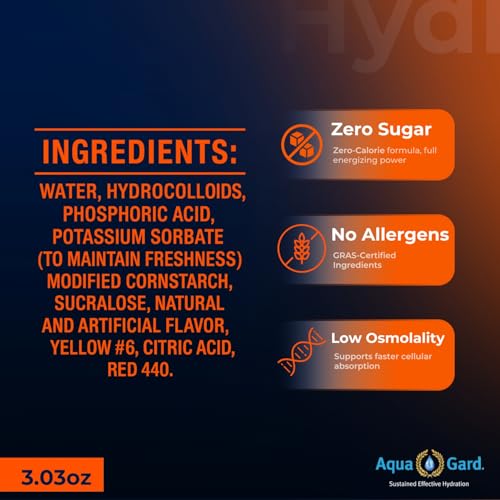 Aqua-Gard Emergency Water Gel - Survival Water Pouches for Disaster Relief | 200% More Effective Hydration | Emergency Wat...