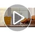 Turbo Bee 100 Pack 9oz Clear Plastic Cups,Disposable Crystal Drinking Cups,PET Plastic Party Cups for Wine,Juice,Iced Coff...