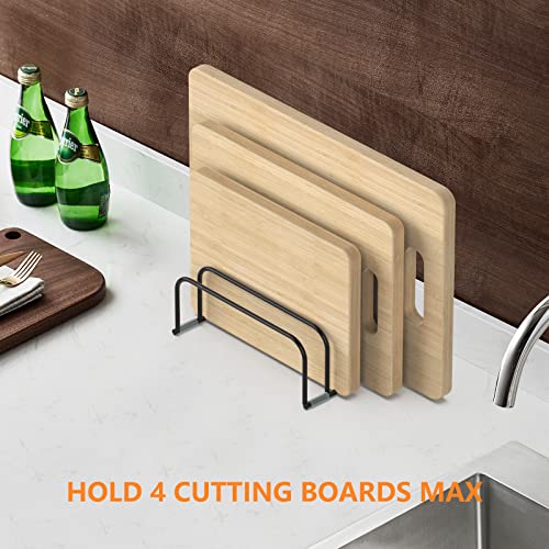 KORRTFID Cutting Board Storage Rack, Compact Cutting Board Organizer, Chopping Board Storage Stand Rack, Bakeware & Cookie...
