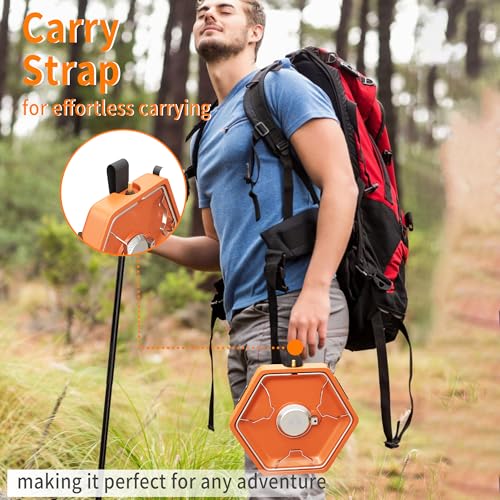 Cofiyard 1-Burner Propane Stove Portable Camping Stove with Carry Strap, Backpacking Camp Stove for Outdoor Cooking, Flic...