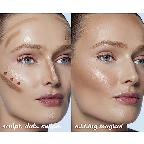 e.l.f. Halo Glow Highlight Beauty Wand, Liquid Highlighter Wand For Luminous, Glowing Skin, Buildable Formula, Vegan & Cru...