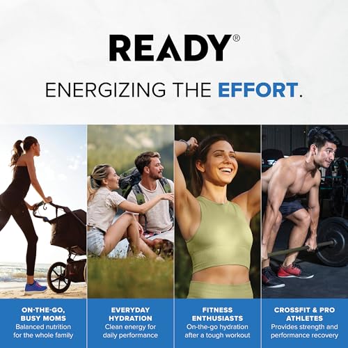 Ready® Sports Drink Light – The Ultimate Low-Calorie Hydration Drink with 4 Different Electrolytes – No Added Sugars – Nat...