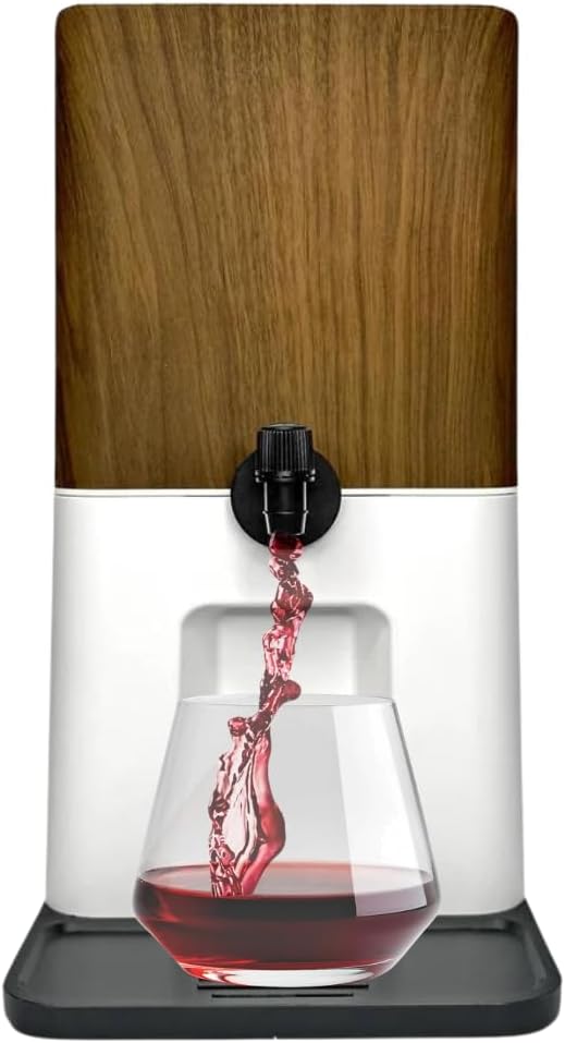 Bebly Box Drink Dispenser and Wine Dispenser | Walnut Design | Insulated - No Sweating - No Watered Down Drinks - Simple -...