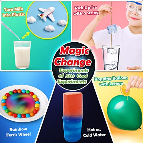 UNGLINGA 50+ Science Lab Experiments Kit for Kids, STEM Activities Educational Scientist Toys Gifts for Boys Girls Chemist...