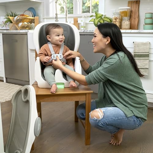 Ingenuity Full Course SmartClean 6-in-1 High Chair – SmartClean EVA Foam, 5 Point Safety Harness, 2 Dishwasher Safe Trays...