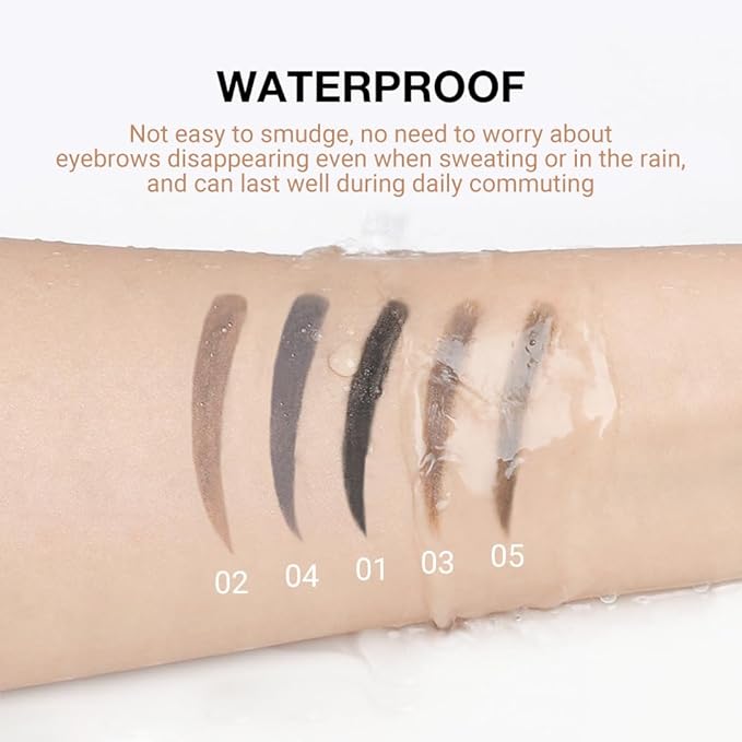 12 Pcs Ultimate Eyebrow Retractable Definer Pencils,Dual-Sided Natural Soft Textured Eyebrow Pencil, for Daily Look Eyebrow Makeup,Brow Brush,Fine Tip (12Pcs-Medium Brown-Retractable Triangle)