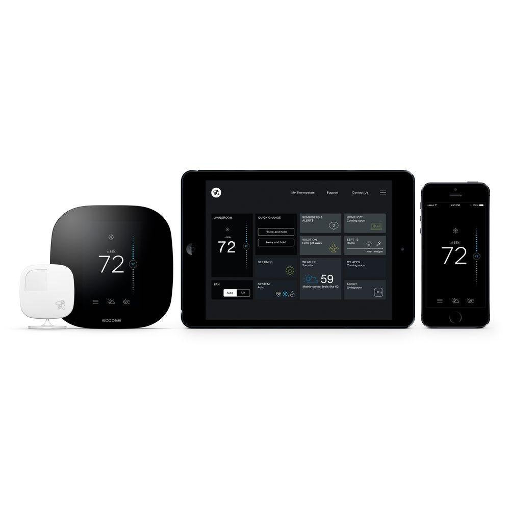 ecobee Inc. EB-STATe3-02 Smart WiFi Thermostat with Room Sensor