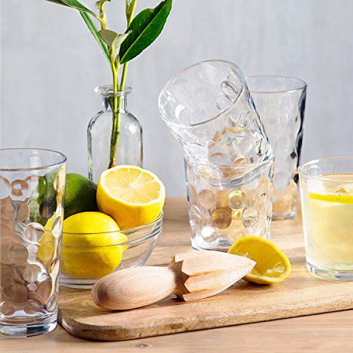 Home Essentials & Beyond Glassware Set 18 Piece Mixed Drinkware Set. 6 Highball Tumblers-17 oz., 6 Rock Whiskey-13 oz., an...
