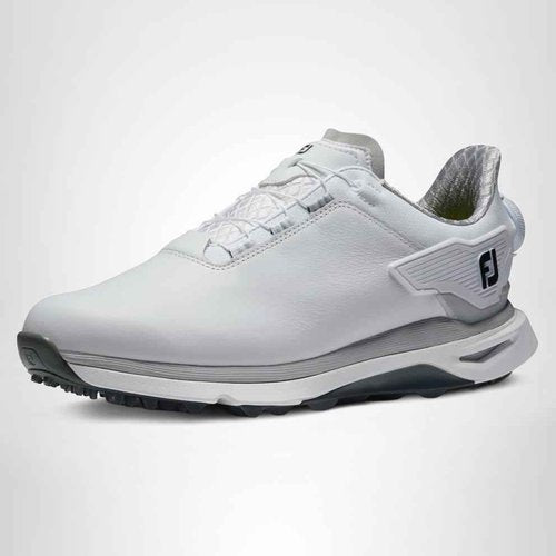 FootJoy Women's Pro/SLX Boa Previous Season Style Golf Shoe, White/White/Grey, 5