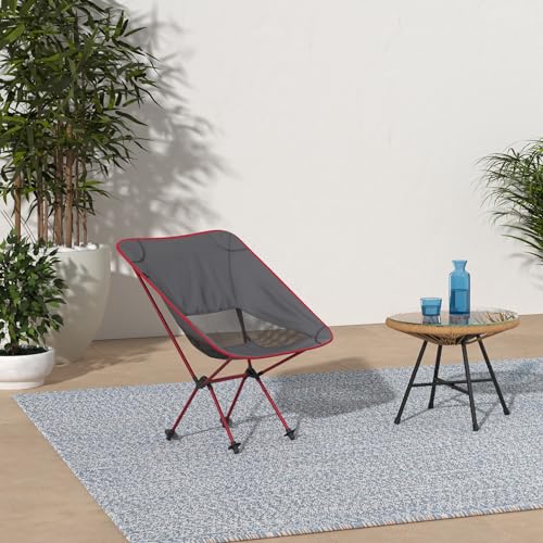 Travel Chair Joey Chair Folding Camping Chair Outdoor for Hiking Backpacking Lawn Beach Sports Lightweight Stable Portable...