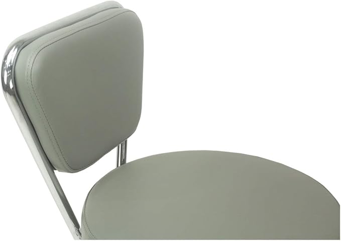 MAYAKOBA Dayton Rolling Stool with Backrest – Storm Gray Pneumatic Seat, Adjustable Height 13"-15", Ergonomic Design for Home Office, Garage, Gardening, Lab, School, Mechanic Tasks