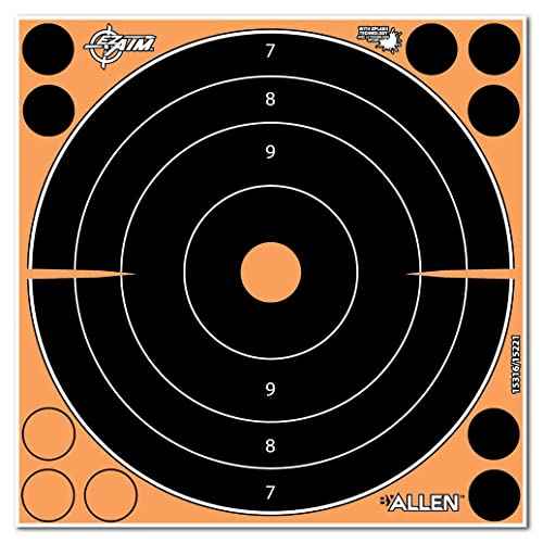 EZ-Aim Adhesive Splash Technology Shooting Targets, Bullseye/Handgun Trainer/Sight-in-Grid/Gun - Rifle - Pistol - Airsoft - BB Gun - Air Rifle