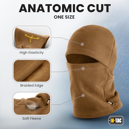 M-Tac Elite Winter Fleece Balaclava - Cold Weather Mask Thermal for Winter - Men Tactical